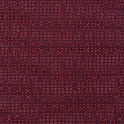 Schumacher Fabric A MAZE EMBROIDERY BERRY