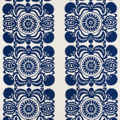 Schumacher Fabric CASTANET EMBROIDERY COBALT