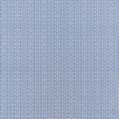 Schumacher Fabric CHINOIS FRET BLUE/WHITE