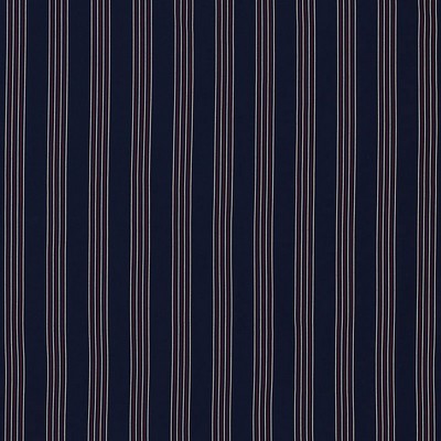Schumacher Fabric BIBIONE STRIPE NAVY & RED