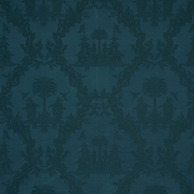 Schumacher Fabric CHINOISERIE ROYALE PEACOCK