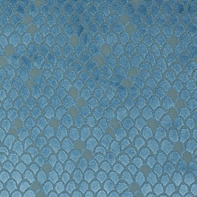 Schumacher Fabric ESTHER VELVET PEACOCK