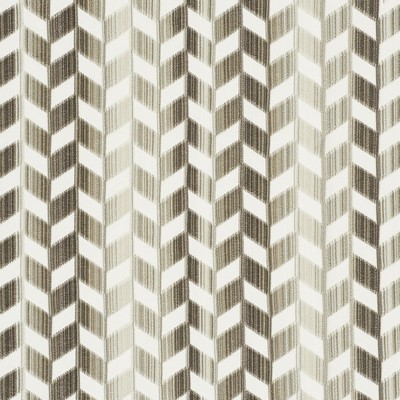 Schumacher Fabric CHEVRON STRIE VELVET STONE