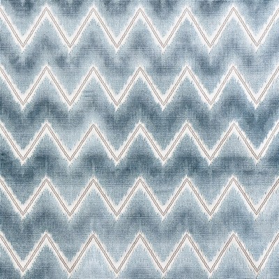 Schumacher Fabric CHEVRON VELVET MINERAL