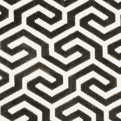 Schumacher Fabric MING FRET VELVET TAUPE