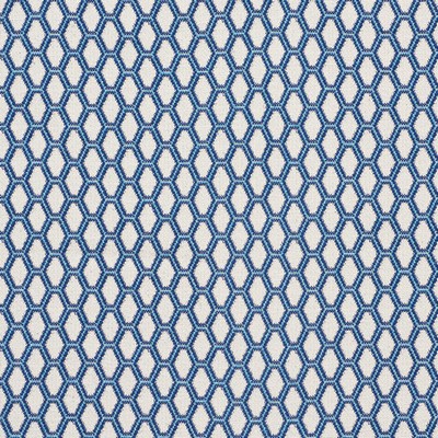 Schumacher Fabric BEEHIVE BLUE