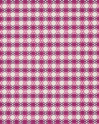 Schumacher Fabric Checkmate Berry Fabric