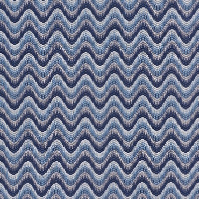 Schumacher Fabric BARGELLO WAVE BLUE