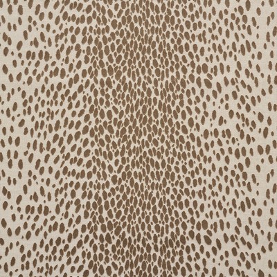 Schumacher Fabric CHEETAH VELVET NATURAL