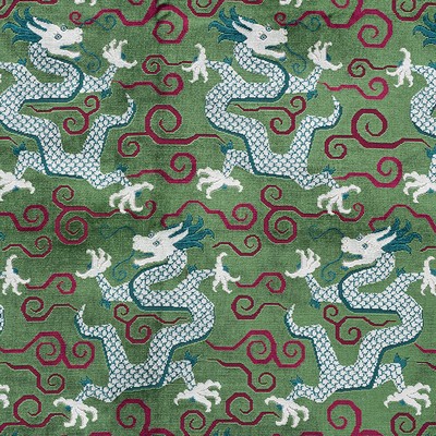 Schumacher Fabric BIXI VELVET EMERALD