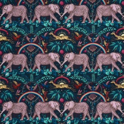 Clarke and Clarke ZAMBEZI SATIN NAVY