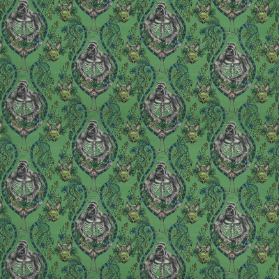 Clarke and Clarke SILVERBACK LINEN GREEN