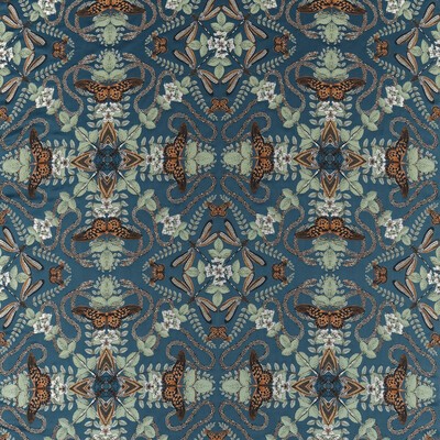 Clarke and Clarke EMERALD FOREST MIDNIGHT JACQUARD