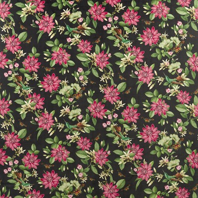 Clarke and Clarke PINK LOTUS NOIR VELVET