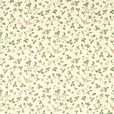Clarke and Clarke WILD STRAWBERRY IVORY LINEN