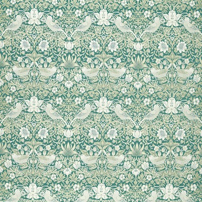 Clarke and Clarke STRAWBERRY THIEF JACQUARD TEAL