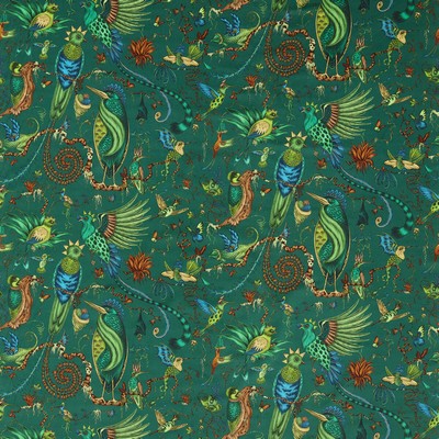 Clarke and Clarke QUETZAL VELVET TEAL