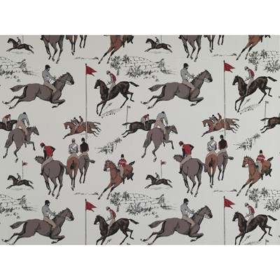 Kravet HIPODROMO CRUDO/ROJO