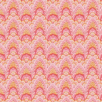 Kravet Wallcovering GANGES ROSA/NARANJA