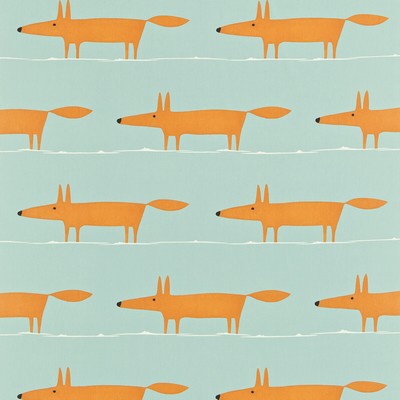 Kravet MR FOX SKY/TANGERINE