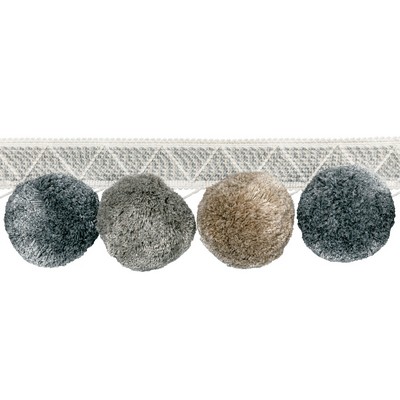 Kravet Trim PHUKET POMS PEWTER