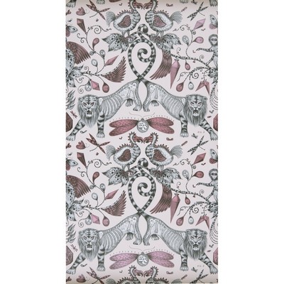 Clarke and Clarke Wallpaper EXTINCT PINK