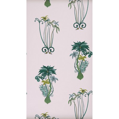 Clarke and Clarke Wallpaper JUNGLE PALMS PINK