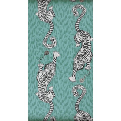 Clarke and Clarke Wallpaper TIGRIS TEAL