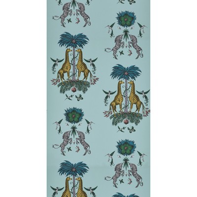 Clarke and Clarke Wallpaper CREATURA TURQUOISE 