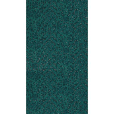 Clarke and Clarke Wallpaper FELIS TEAL/ROSE GOLD 