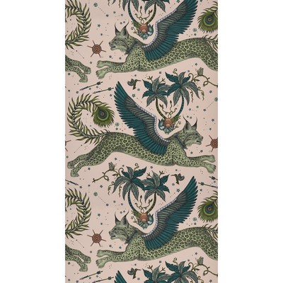 Clarke and Clarke Wallpaper LYNX PINK 