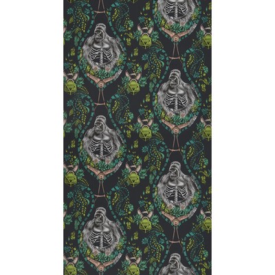 Clarke and Clarke Wallpaper SILVERBACK CHARCOAL 