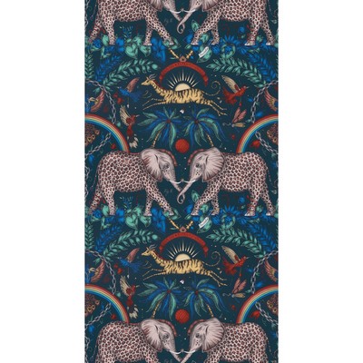 Clarke and Clarke Wallpaper ZAMBEZI NAVY 