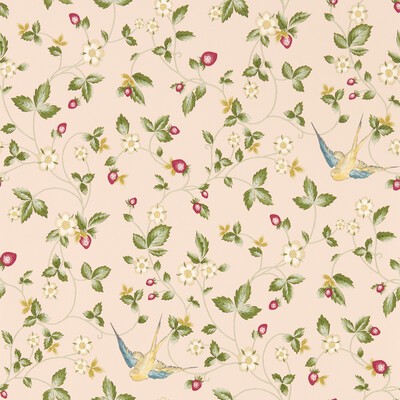 Clarke and Clarke Wallpaper WILD STRAWBERRY WP BLUSH