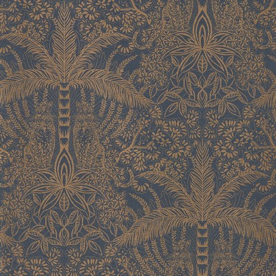 Clarke and Clarke Wallpaper LEOPARDO COPPER/MIDNIGHT WP
