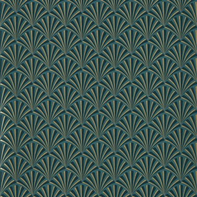 Clarke and Clarke Wallpaper CHRYSLER TEAL WP