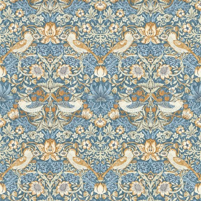 Clarke and Clarke Wallpaper STRAWBERRY THIEF DENIM WP