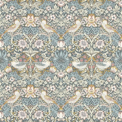 Clarke and Clarke Wallpaper STRAWBERRY THIEF SLATE WP