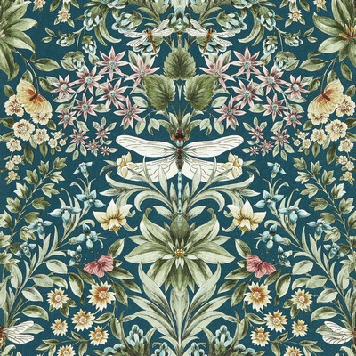 Clarke and Clarke Wallpaper MIRABELL TEAL WP