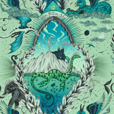 Clarke and Clarke Wallpaper HIGHLANDIA SAGE WP