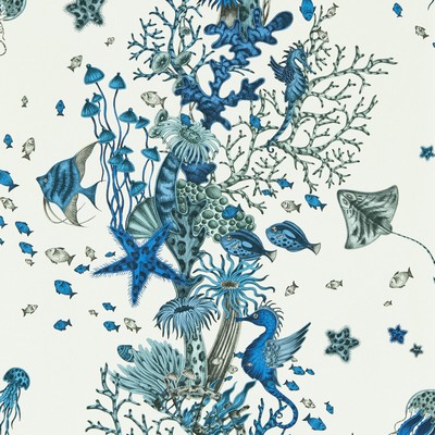 Clarke and Clarke Wallpaper SEAFOREST BLUE WP