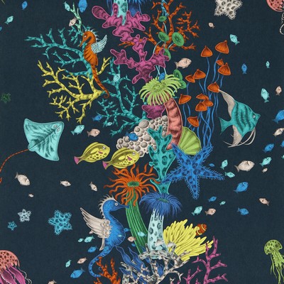 Clarke and Clarke Wallpaper SEAFOREST NAVY WP