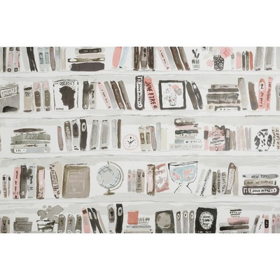 Kravet Wallcovering BELLA BOOKS BLUSH