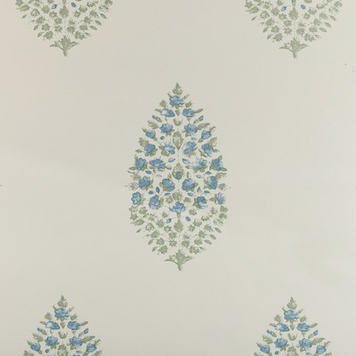 Kravet Wallcovering ATELIER PAISLEY WP BLUE SAGE