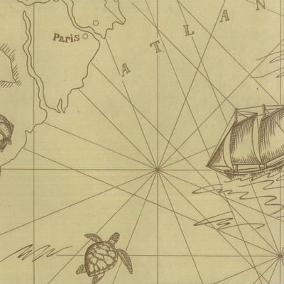 Ralph Lauren Wallpaper SEARSPORT MAP        PARCHMENT           