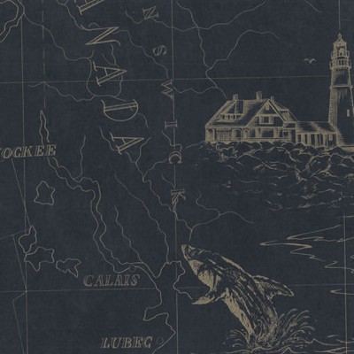 Ralph Lauren Wallpaper SEARSPORT MAP        ATLANTIC