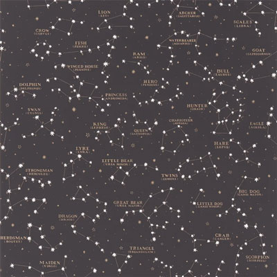 Ralph Lauren Wallpaper Starry Sky Black