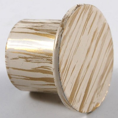 Brimar Metal Endcap Antique White Gold