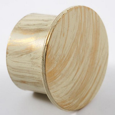 Brimar Metal Endcap Antique White Gold