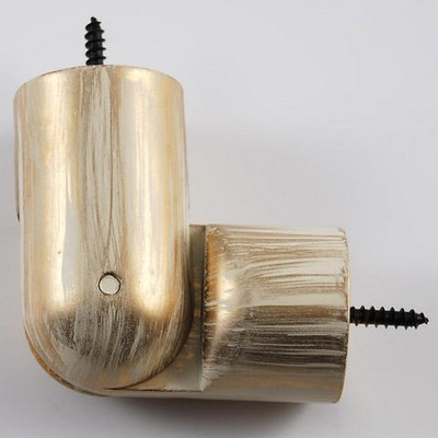 Brimar 1.5 Adjustable Metal Elbow Antique White Gold